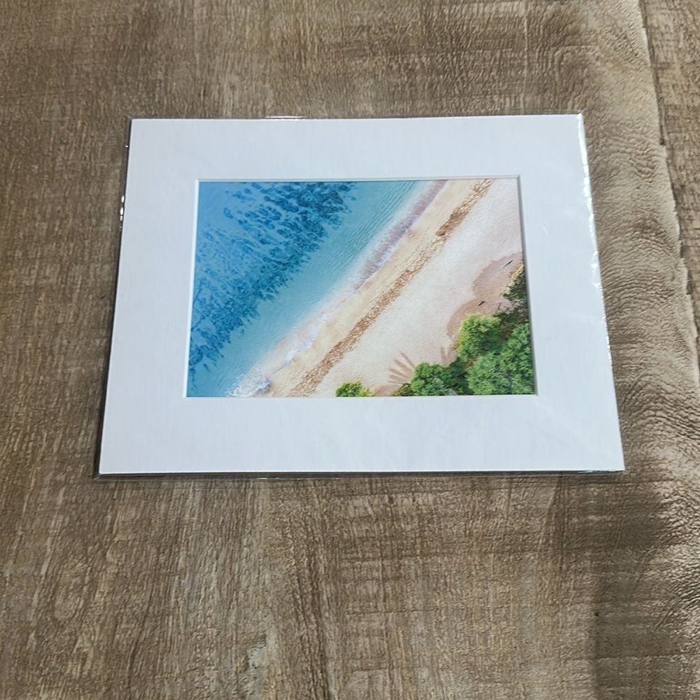 Tranquil Beach Print Wall Art 10x8